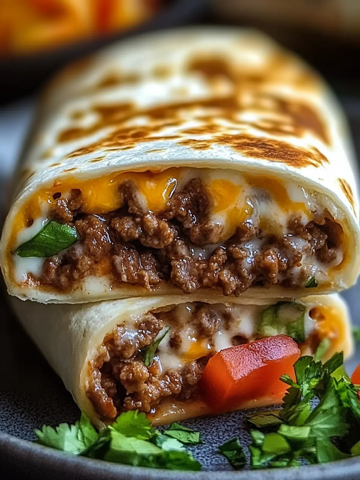 Beefy Melt Burrito