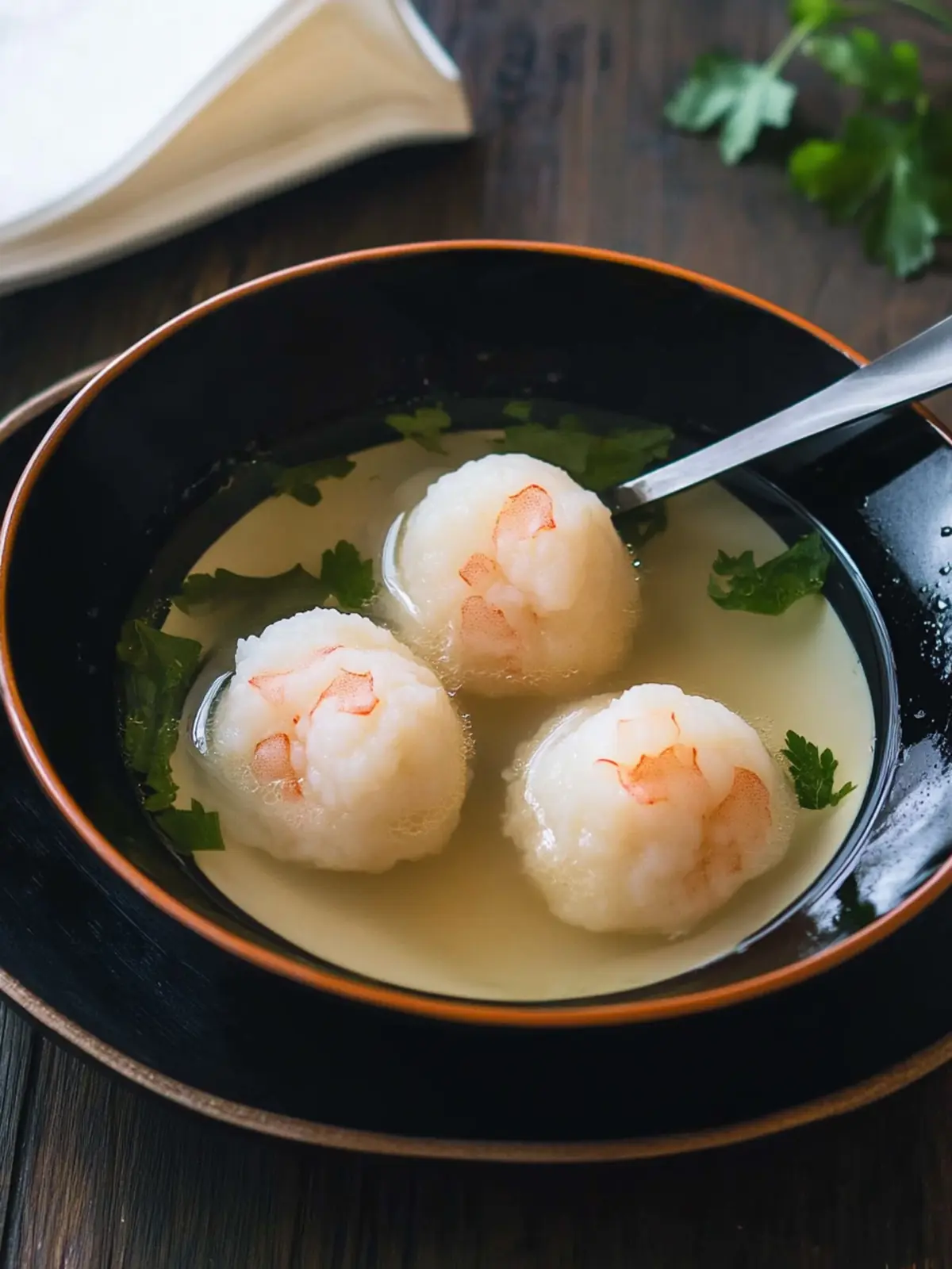 Shrimp Balls in Clear Soup