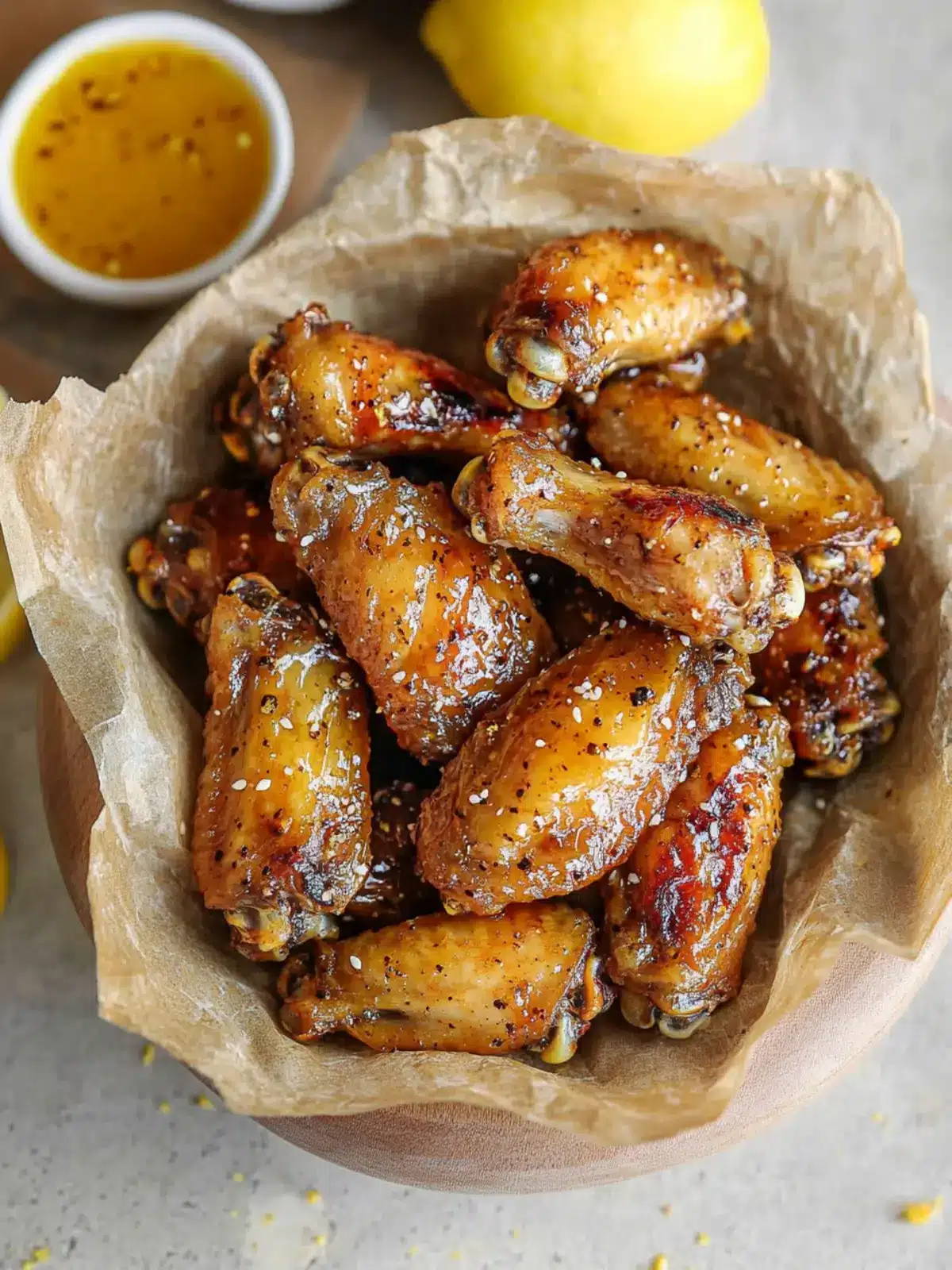 Honey Lemon Pepper Wings