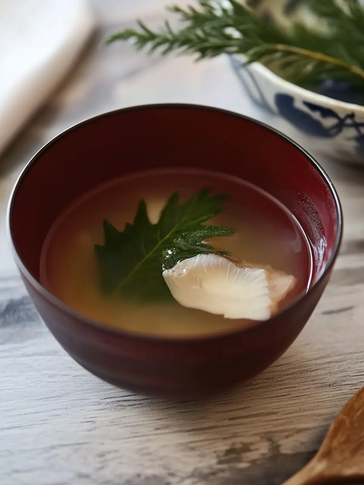 Japanese Clear Soup with Whiting