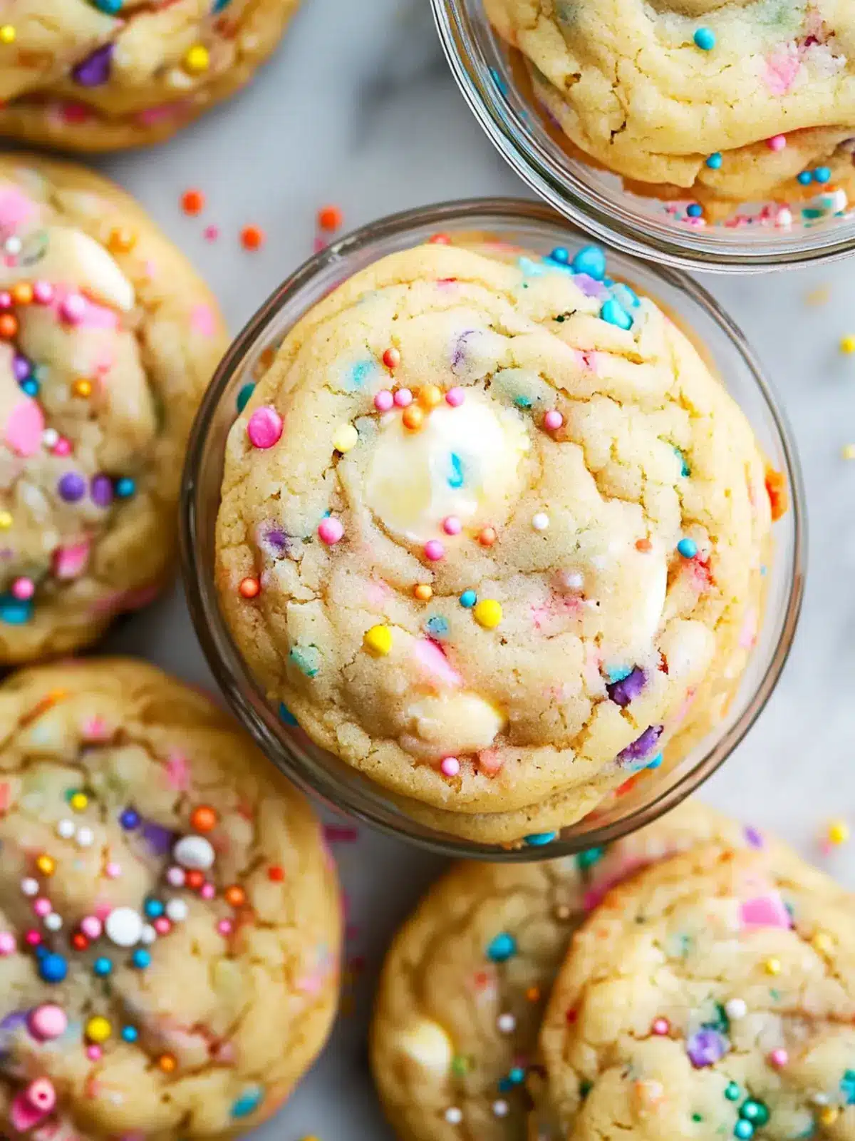Funfetti Cheesecake Pudding Cookies