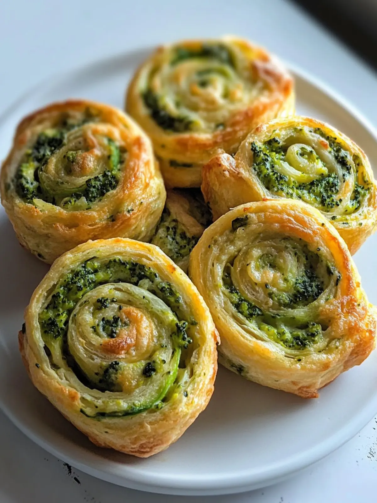 Broccoli Cheese Pinwheels
