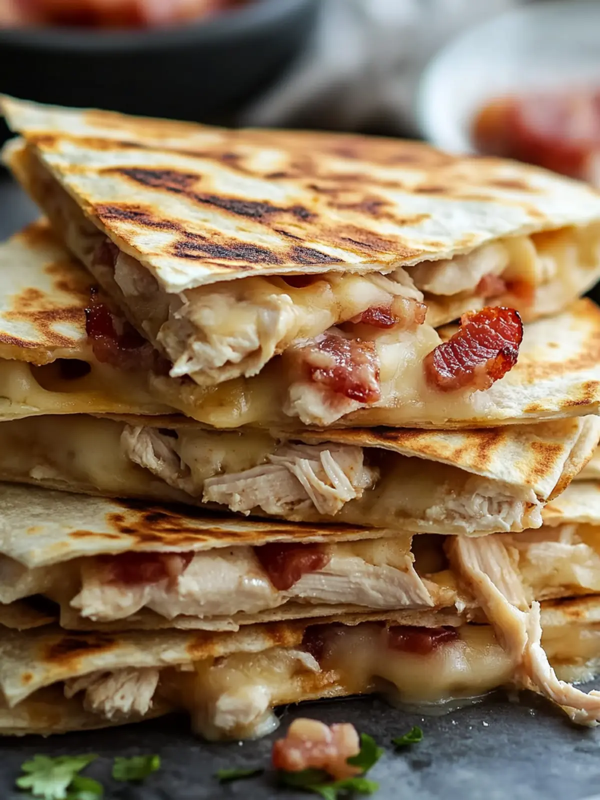 Chicken Bacon Ranch Quesadilla