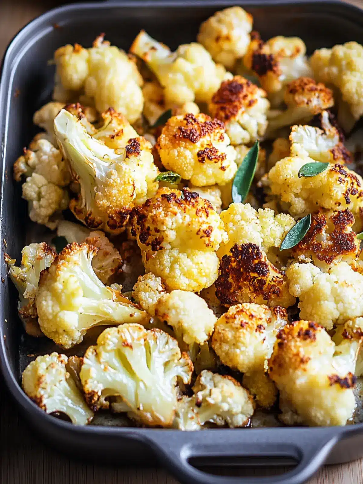 Crispy Oven Roasted Cauliflower