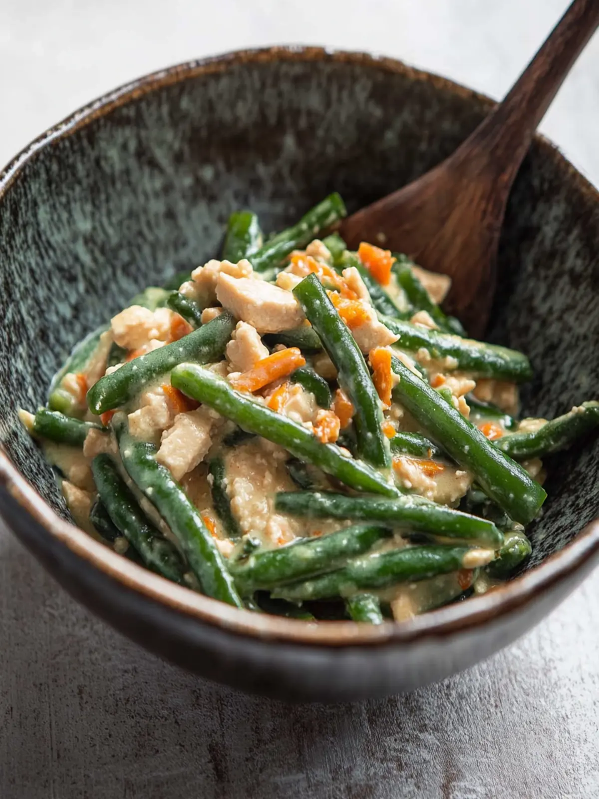 Green Beans with Tofu Dressing