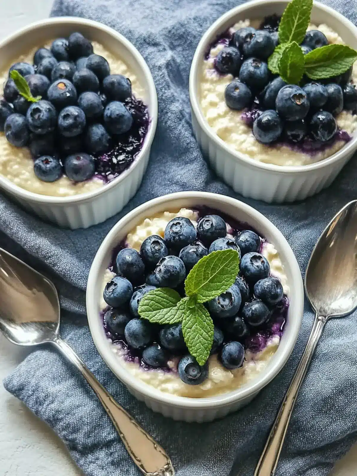 Baked Blueberry Cottage Cheese Bowls