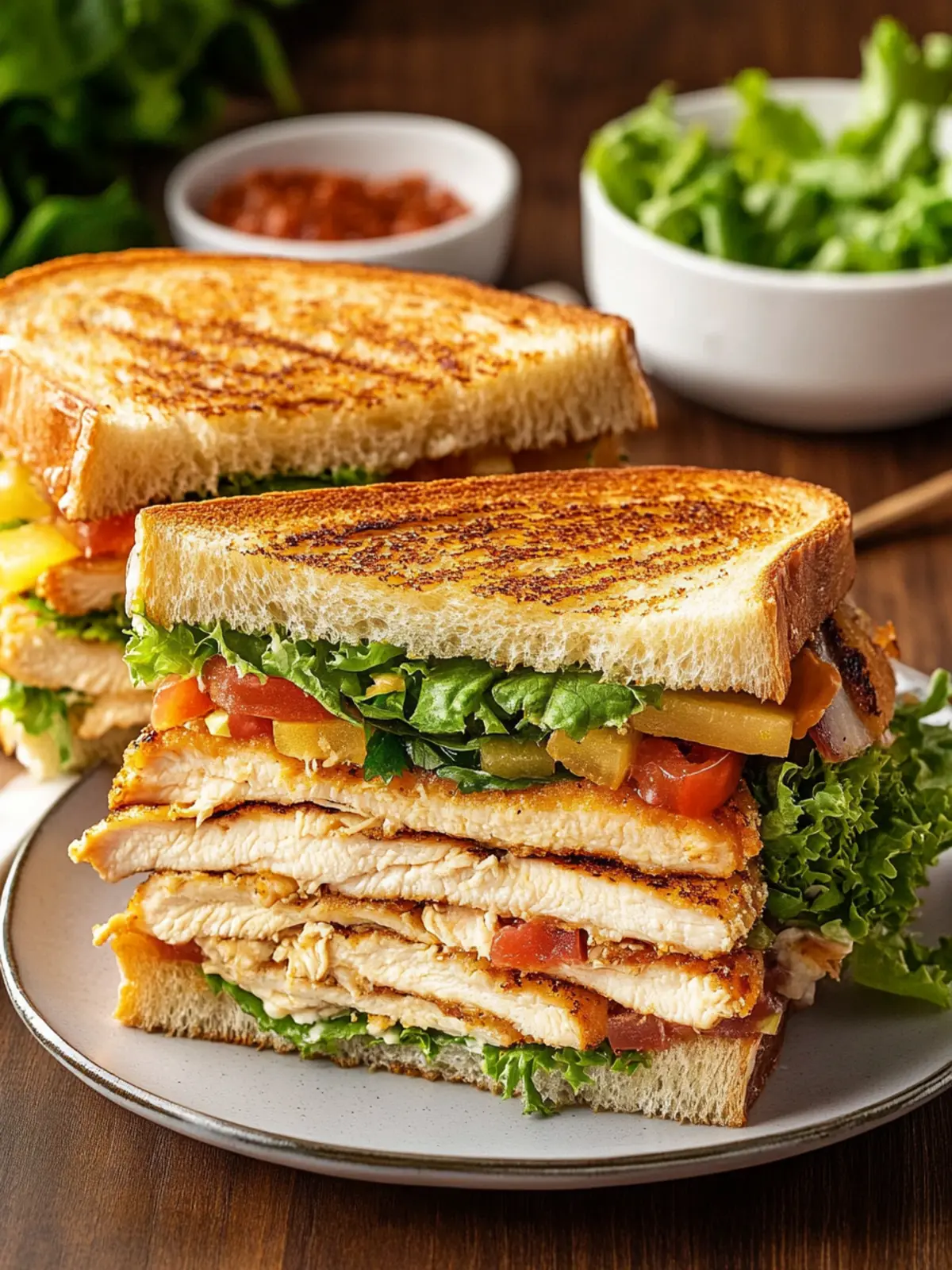 Chicken Club Sandwiches