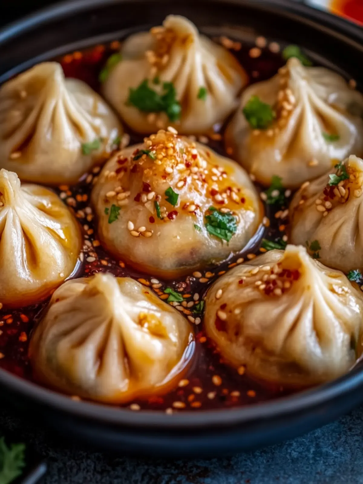 Chilli Garlic Momos