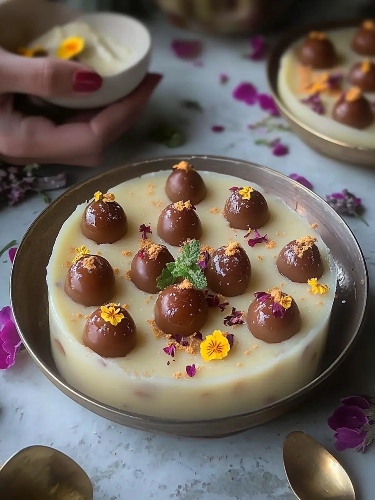 GULAB JAMUN RUSK PUDDING