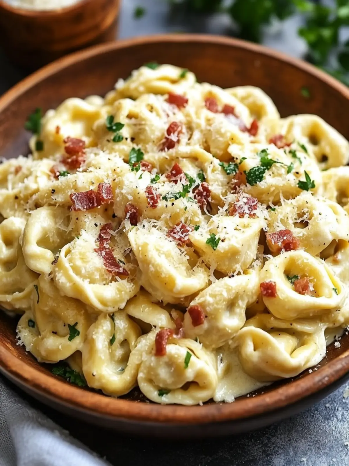 Tortellini Pasta Carbonara