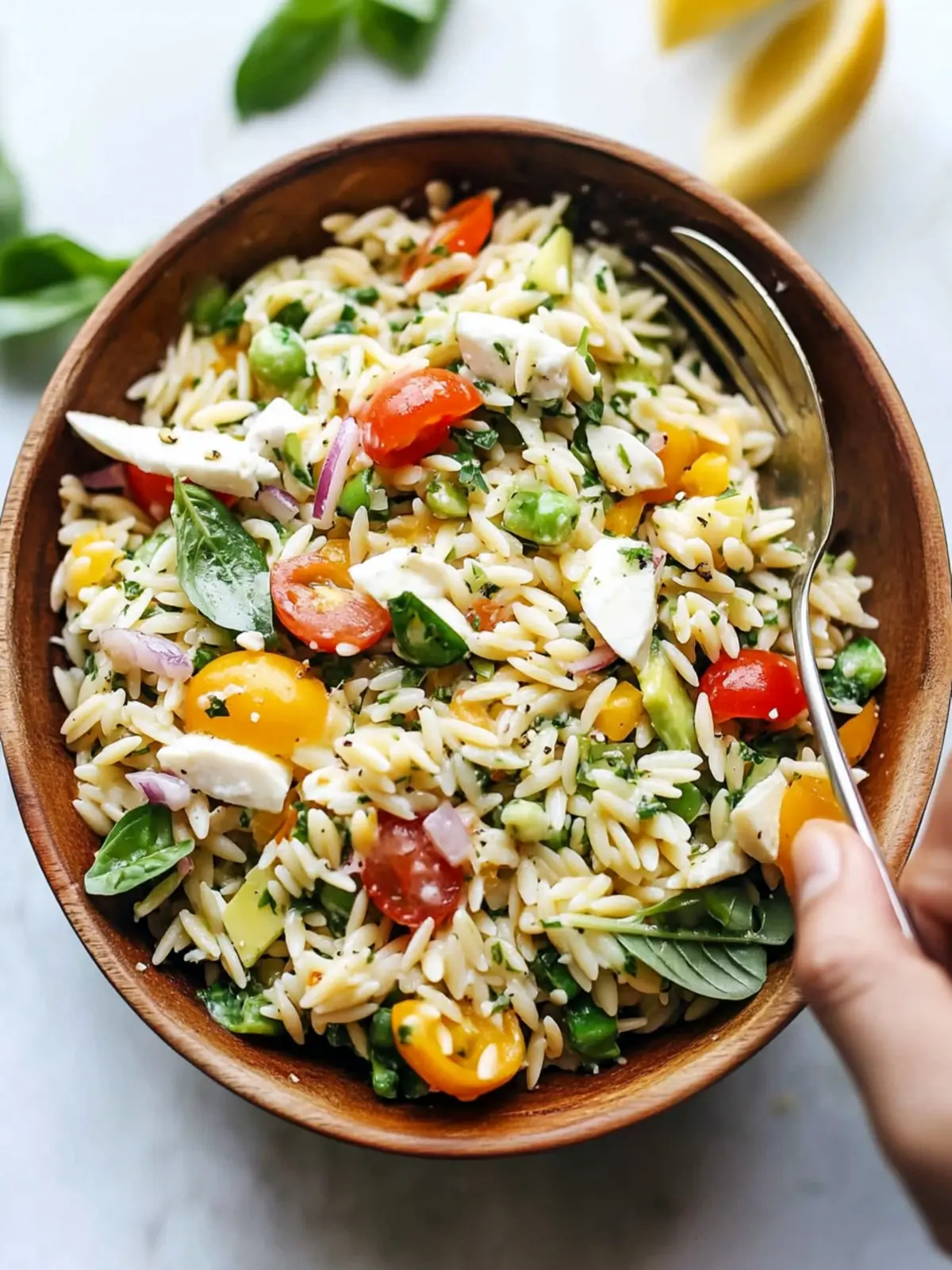 Zippy Orzo Summer Salad