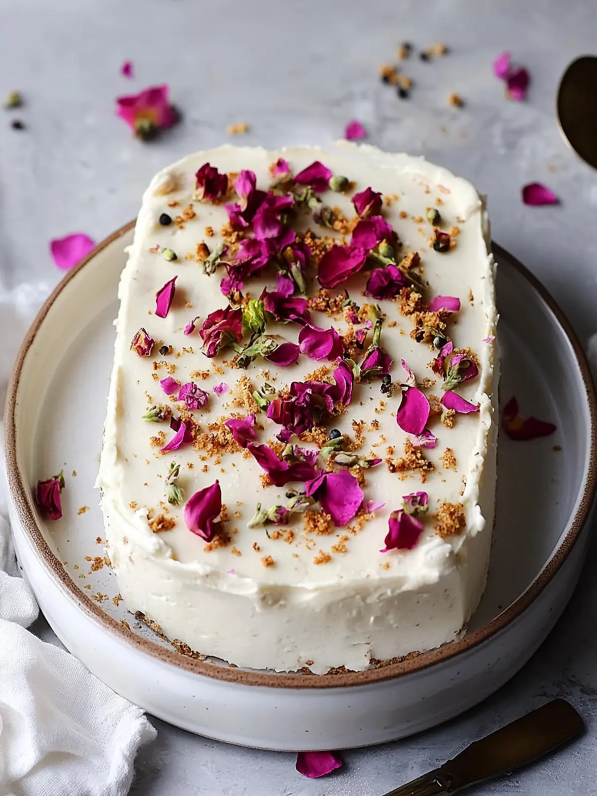No Bake Ras Malai Cake