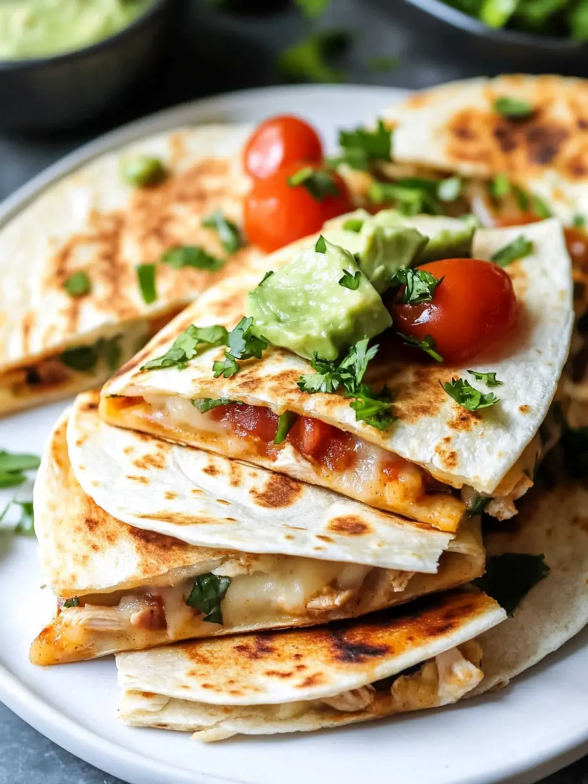 Cheesy Chicken Quesadillas