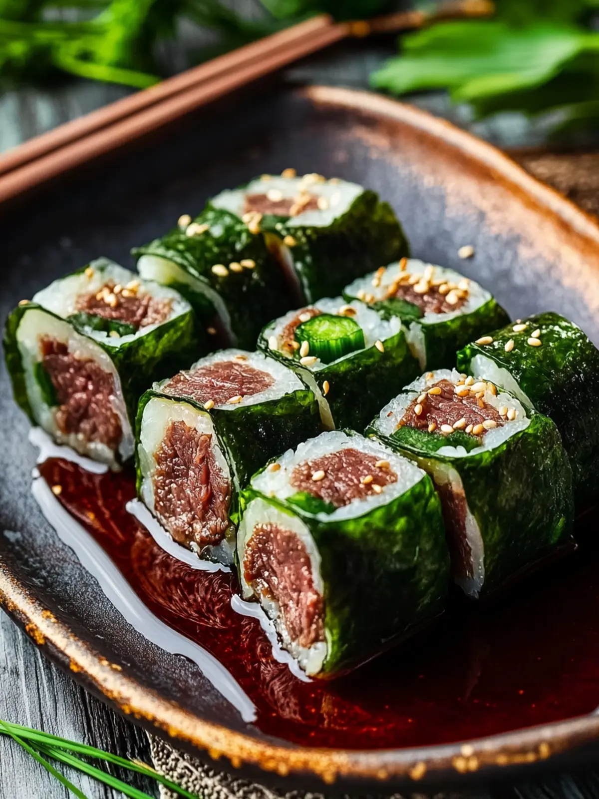 Beef Negimaki Rolls