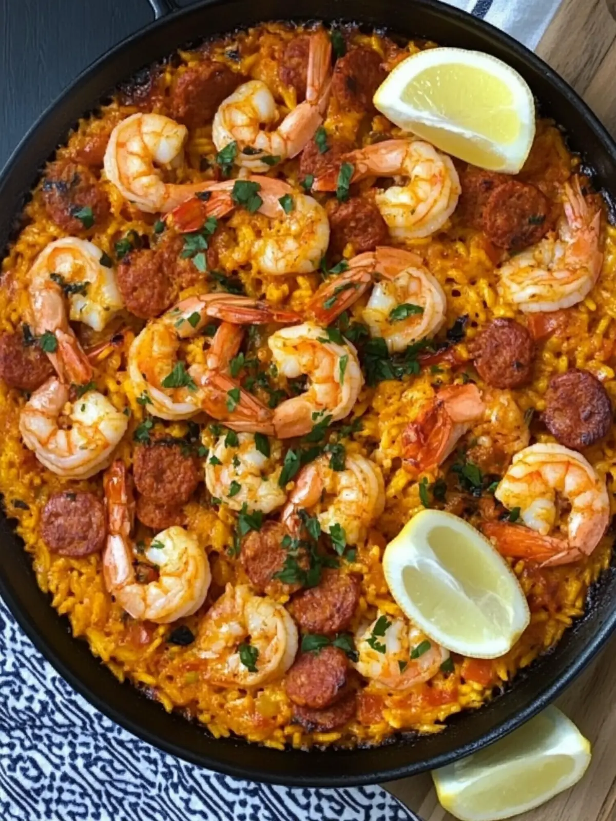 Shrimp and Chorizo Paella