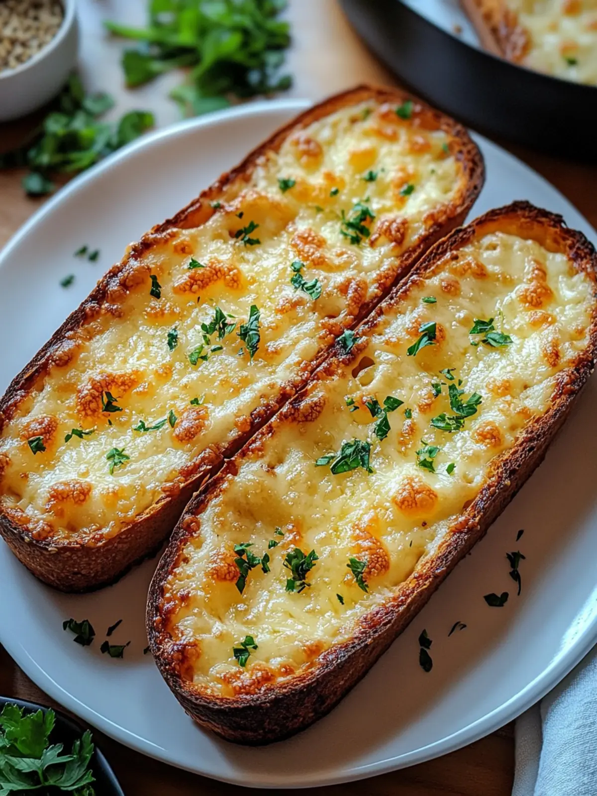 Gooey Garlic Cheese Bread