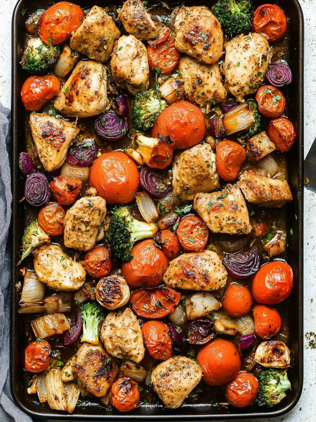 Sheet Pan Chicken And Veggies Dinner