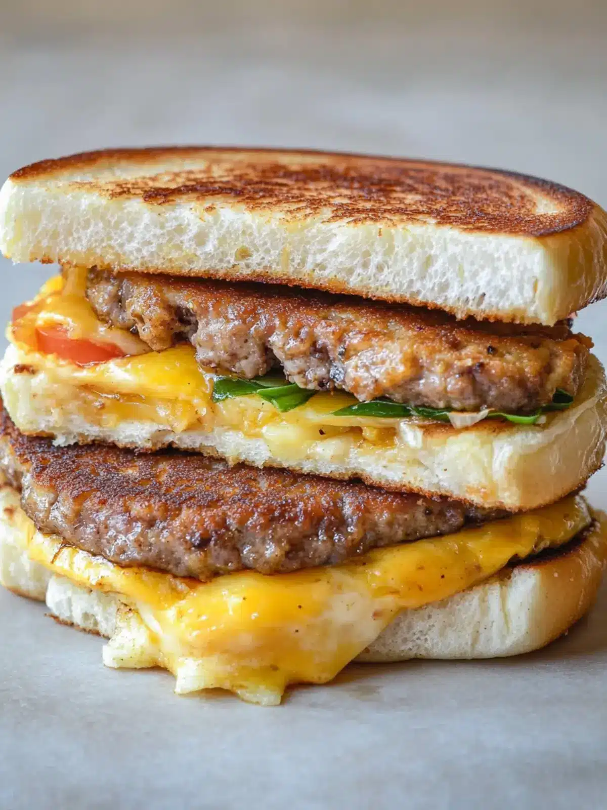 Breakfast Patty Melt
