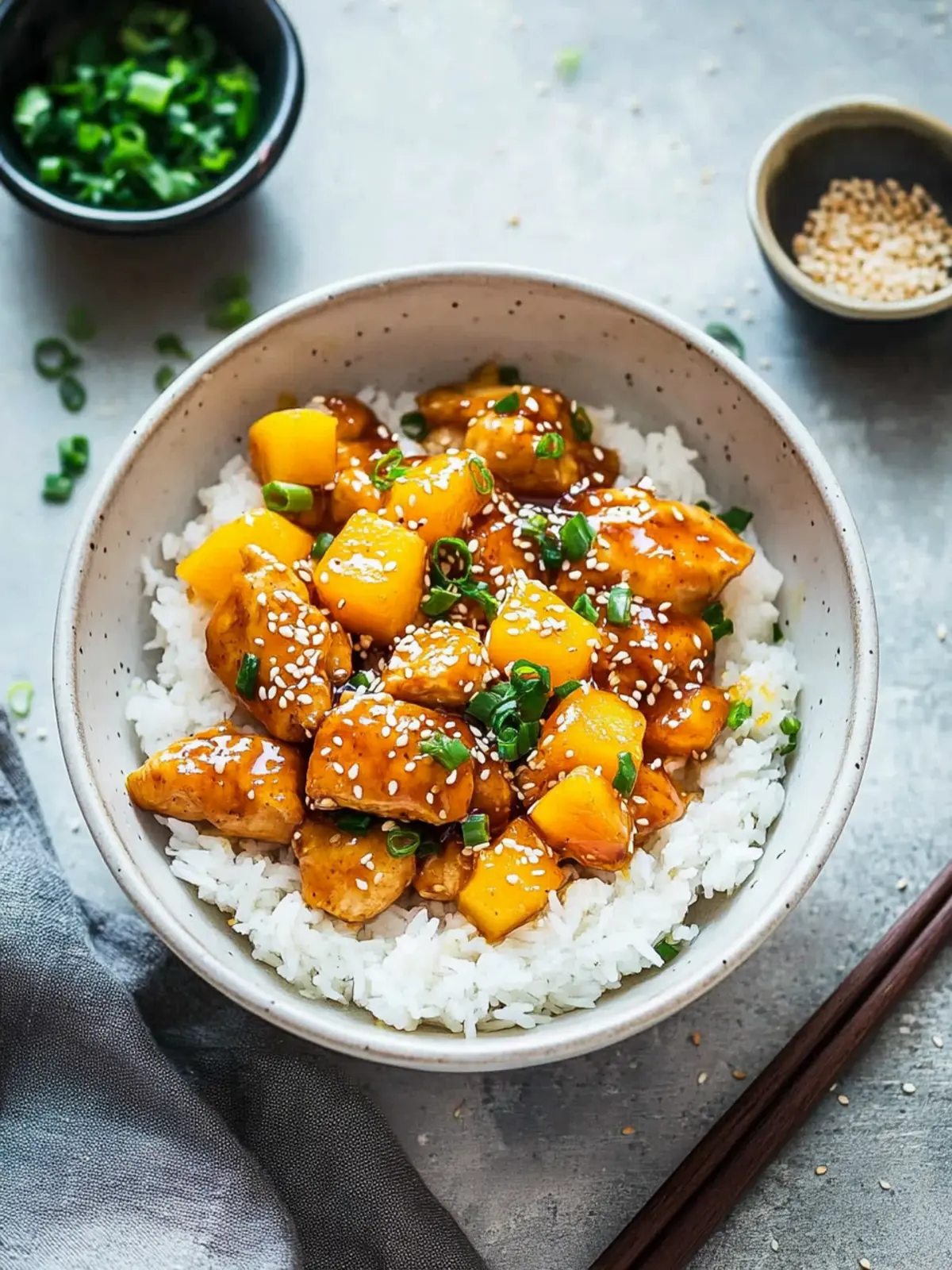 Sesame Mango Chicken Teriyaki
