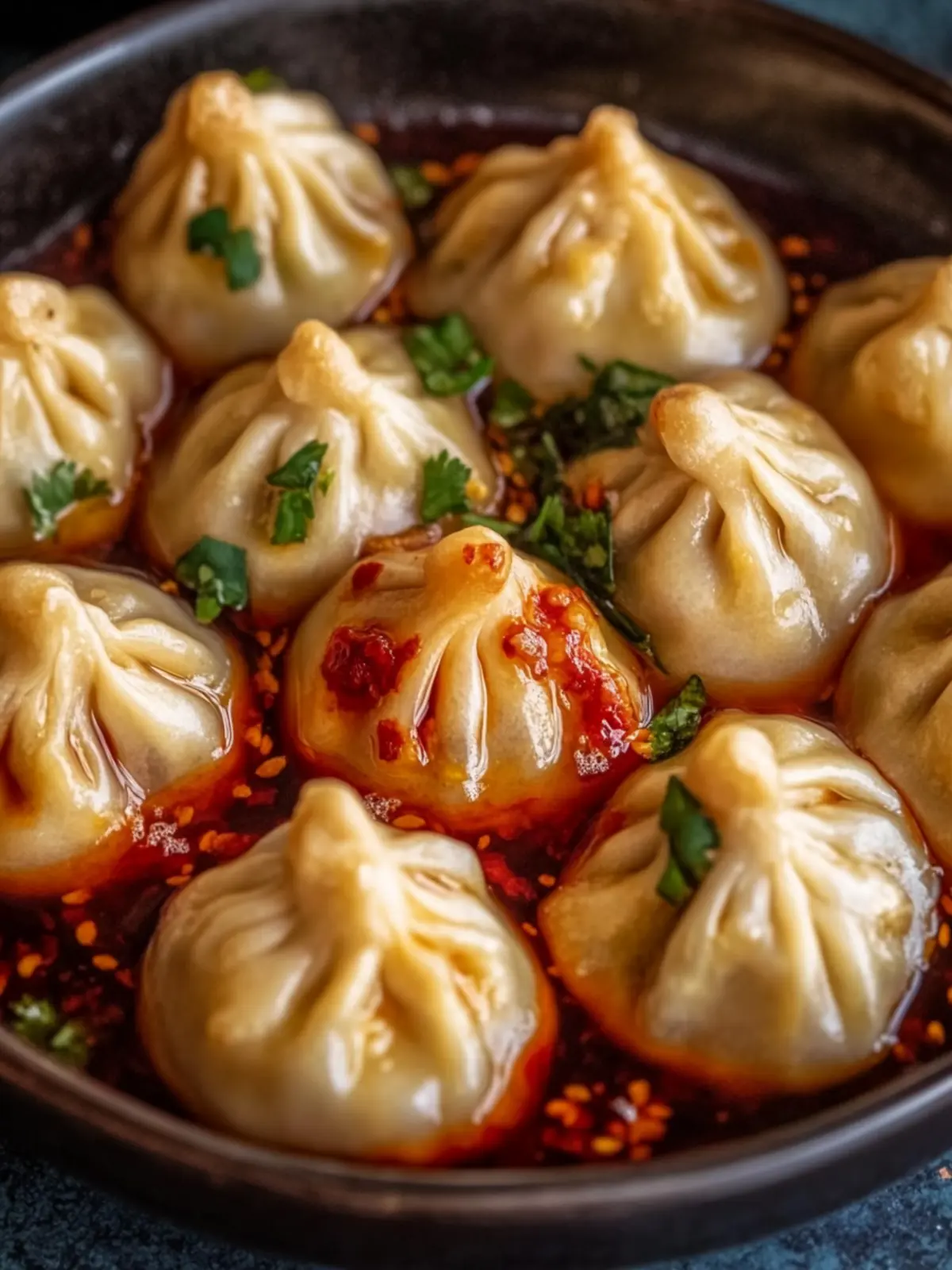 Chilli Garlic Momos