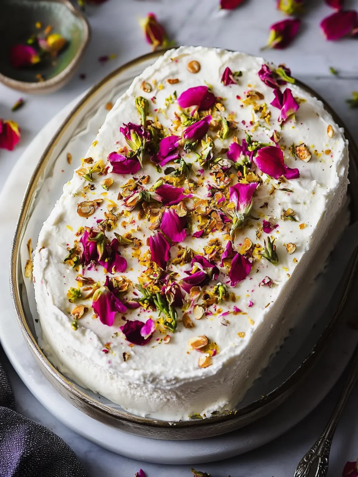 No Bake Ras Malai Cake