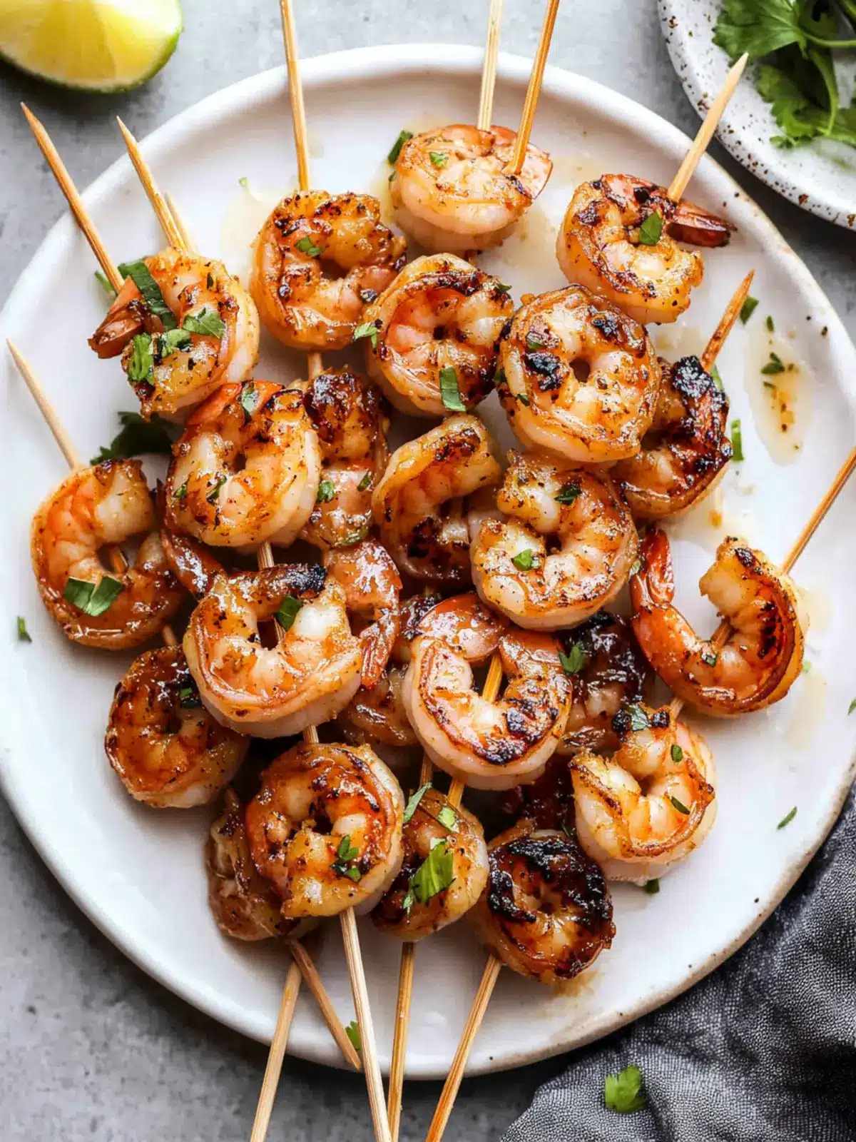 Honey Garlic Shrimp Skewers