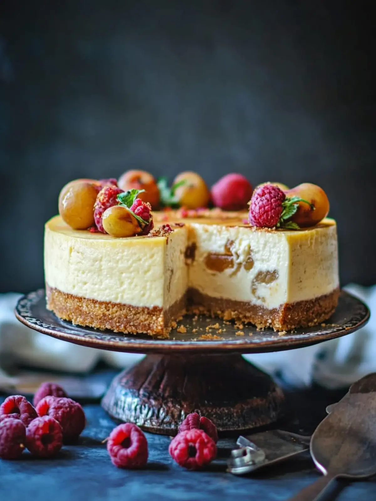 Gulab Jamun Cheesecake