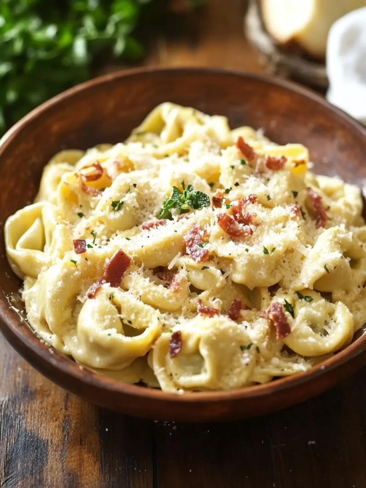 Tortellini Pasta Carbonara