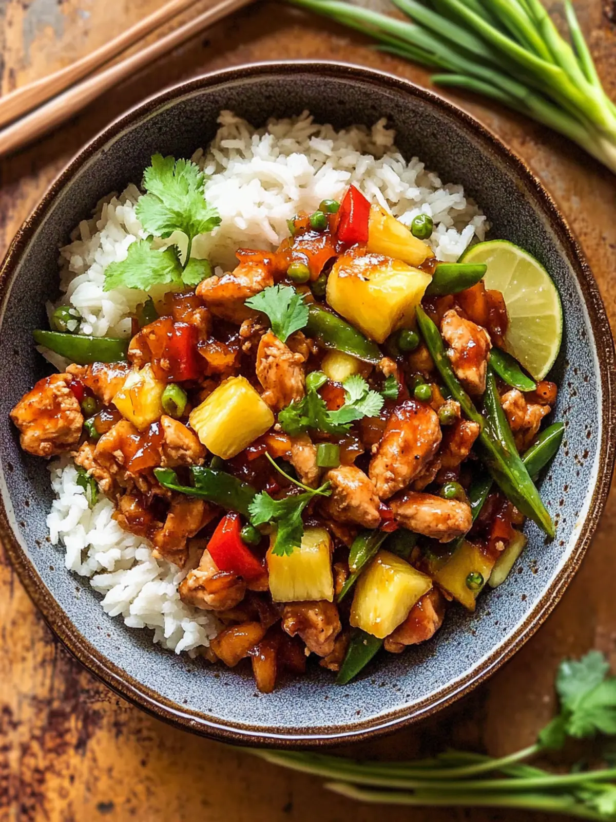 Ginger Pineapple Chicken Stir Fry