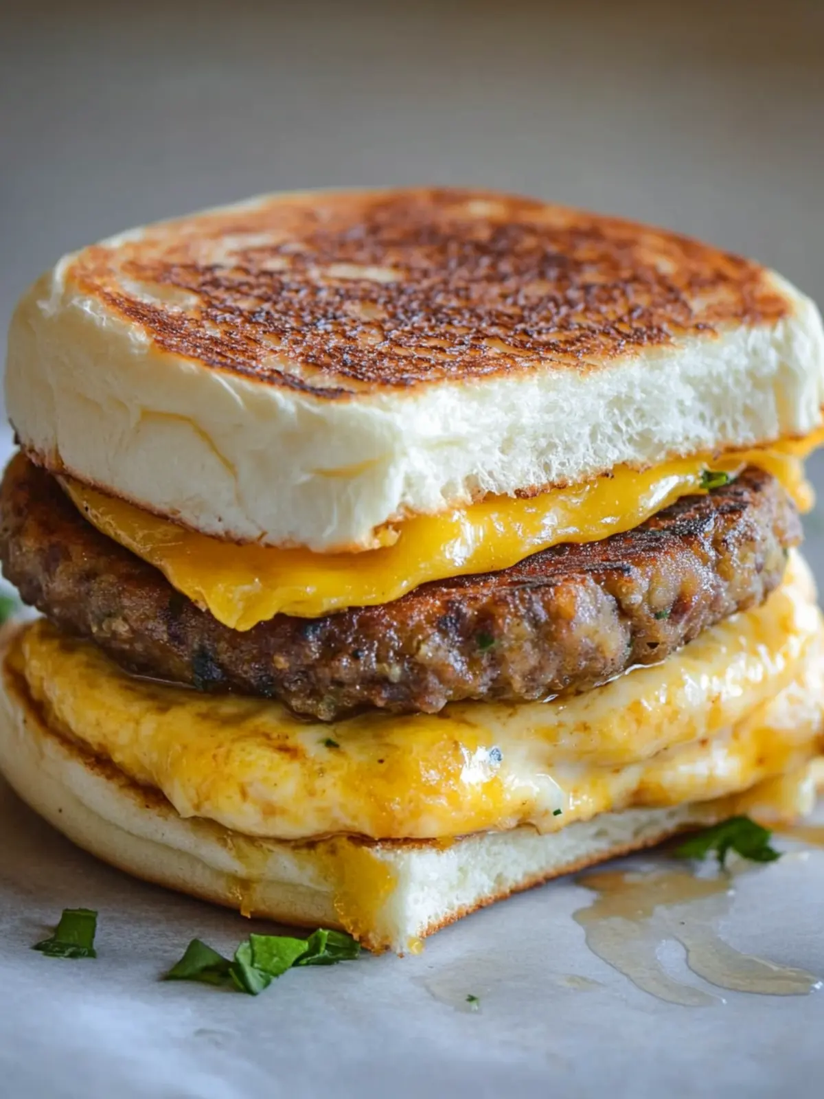Breakfast Patty Melt