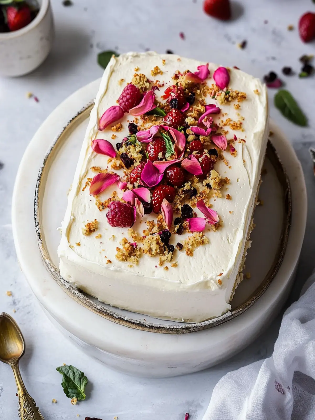 No Bake Ras Malai Cake