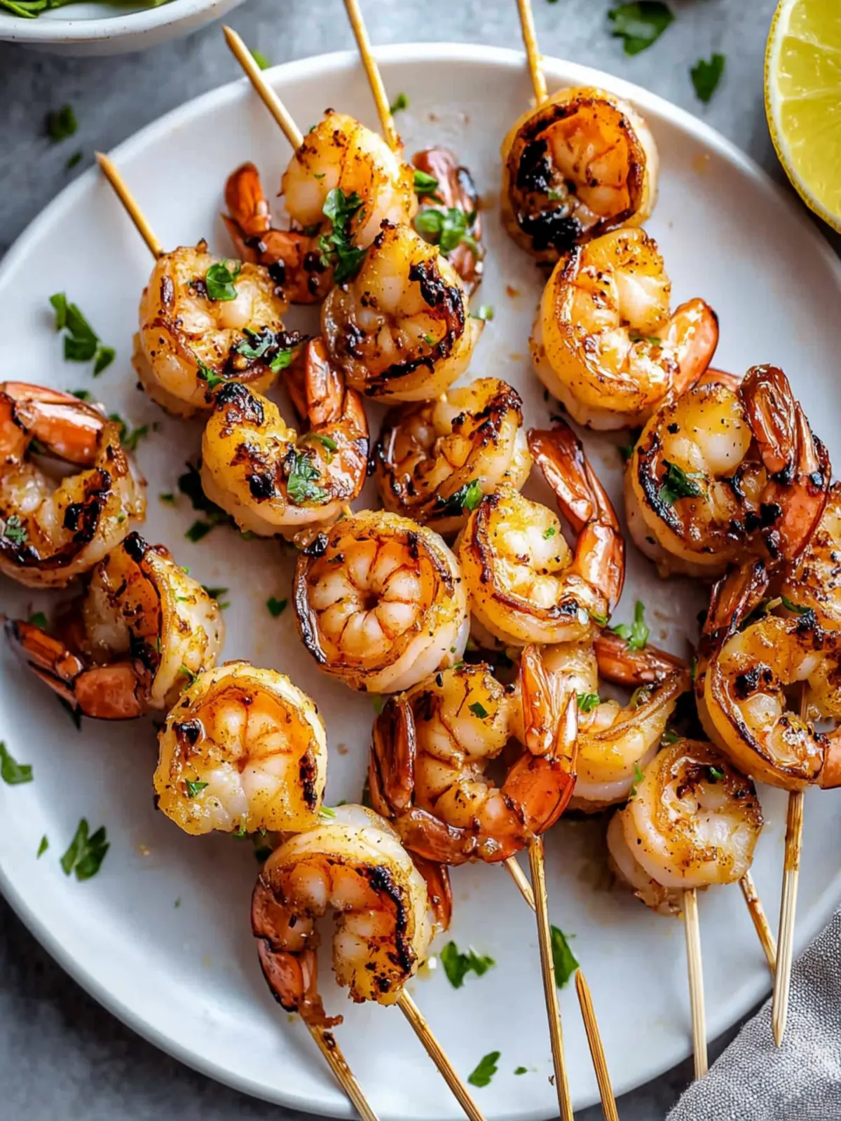 Honey Garlic Shrimp Skewers