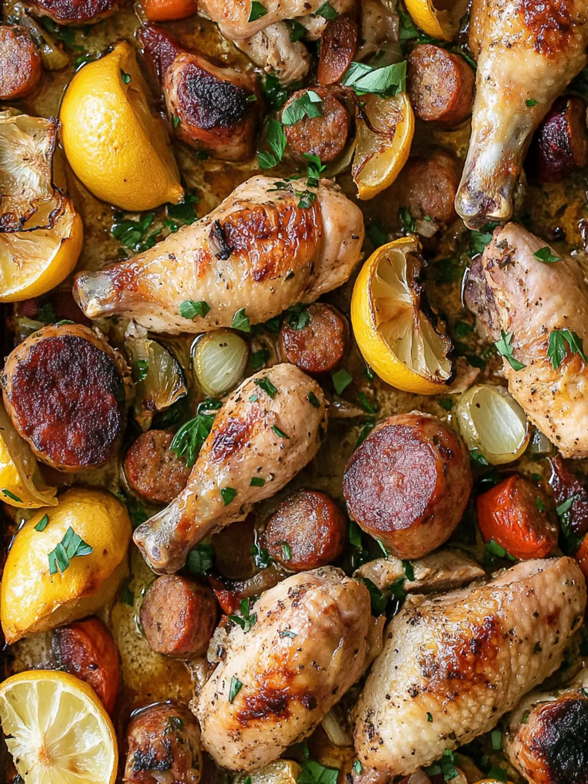 Sheet Pan Chicken and Sausage Bake