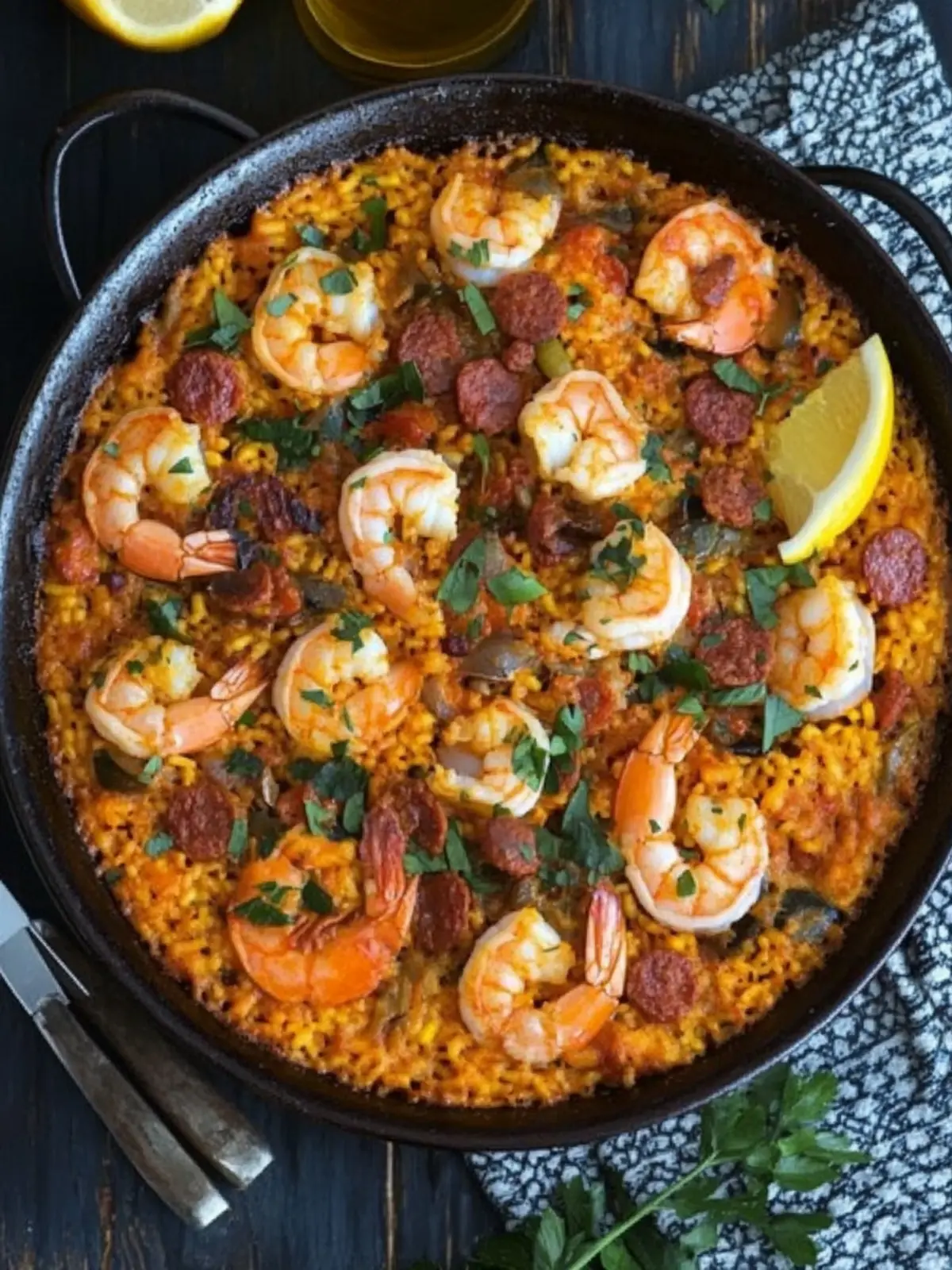 Shrimp and Chorizo Paella