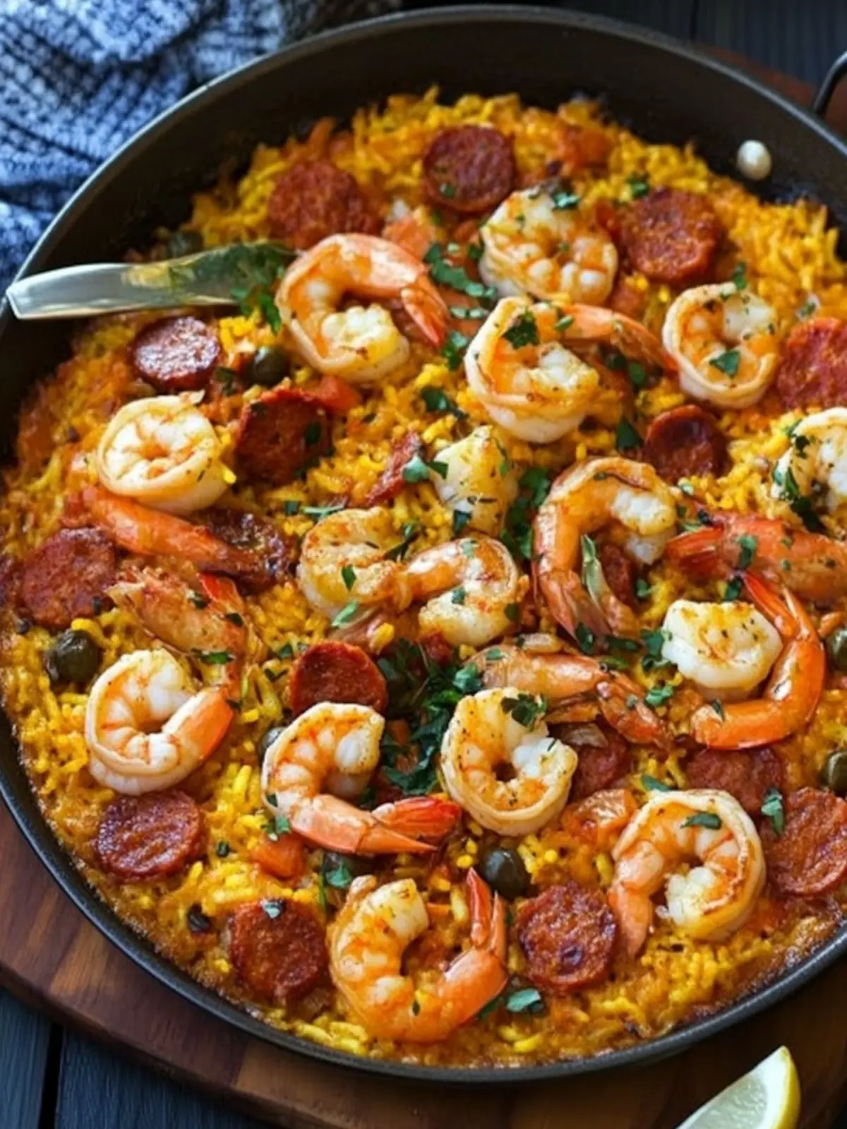 Shrimp and Chorizo Paella