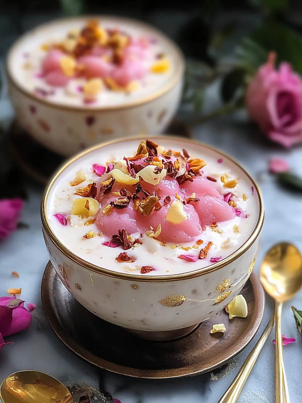 Rose Rasmalai Falooda