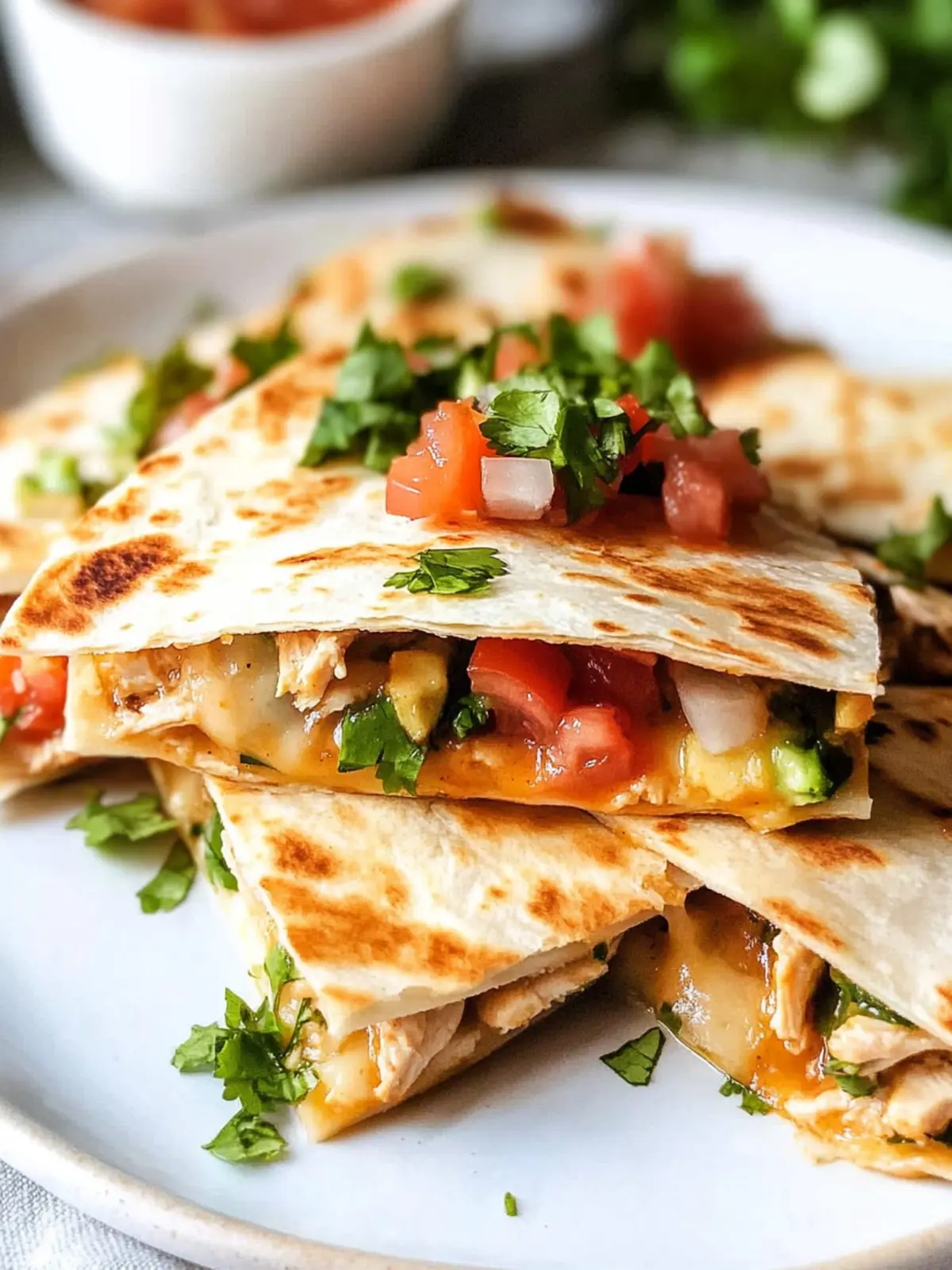 Cheesy Chicken Quesadillas
