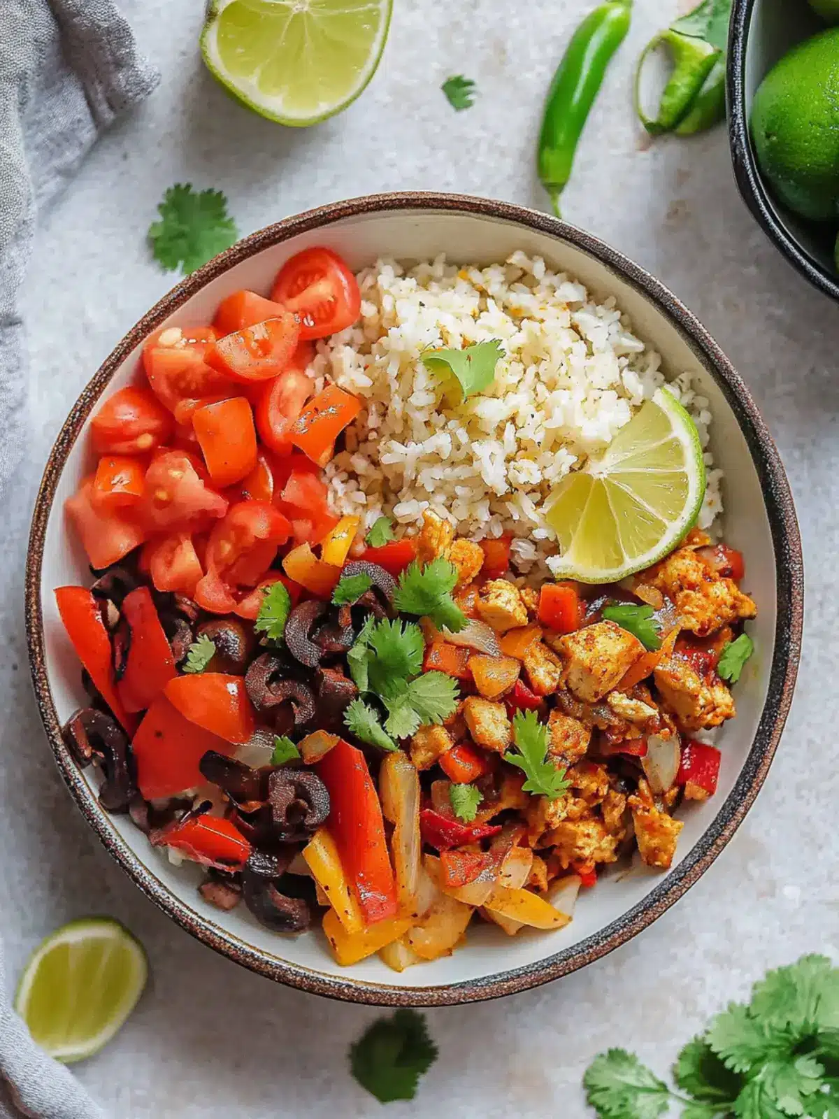 Vegan Fajita Bowl