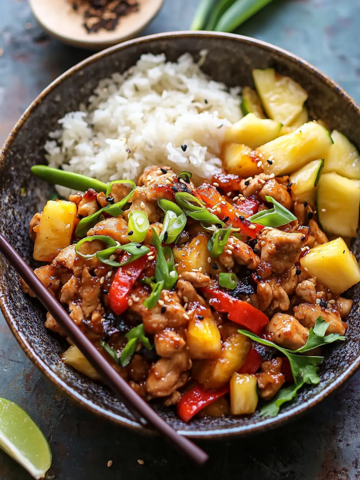 Ginger Pineapple Chicken Stir Fry
