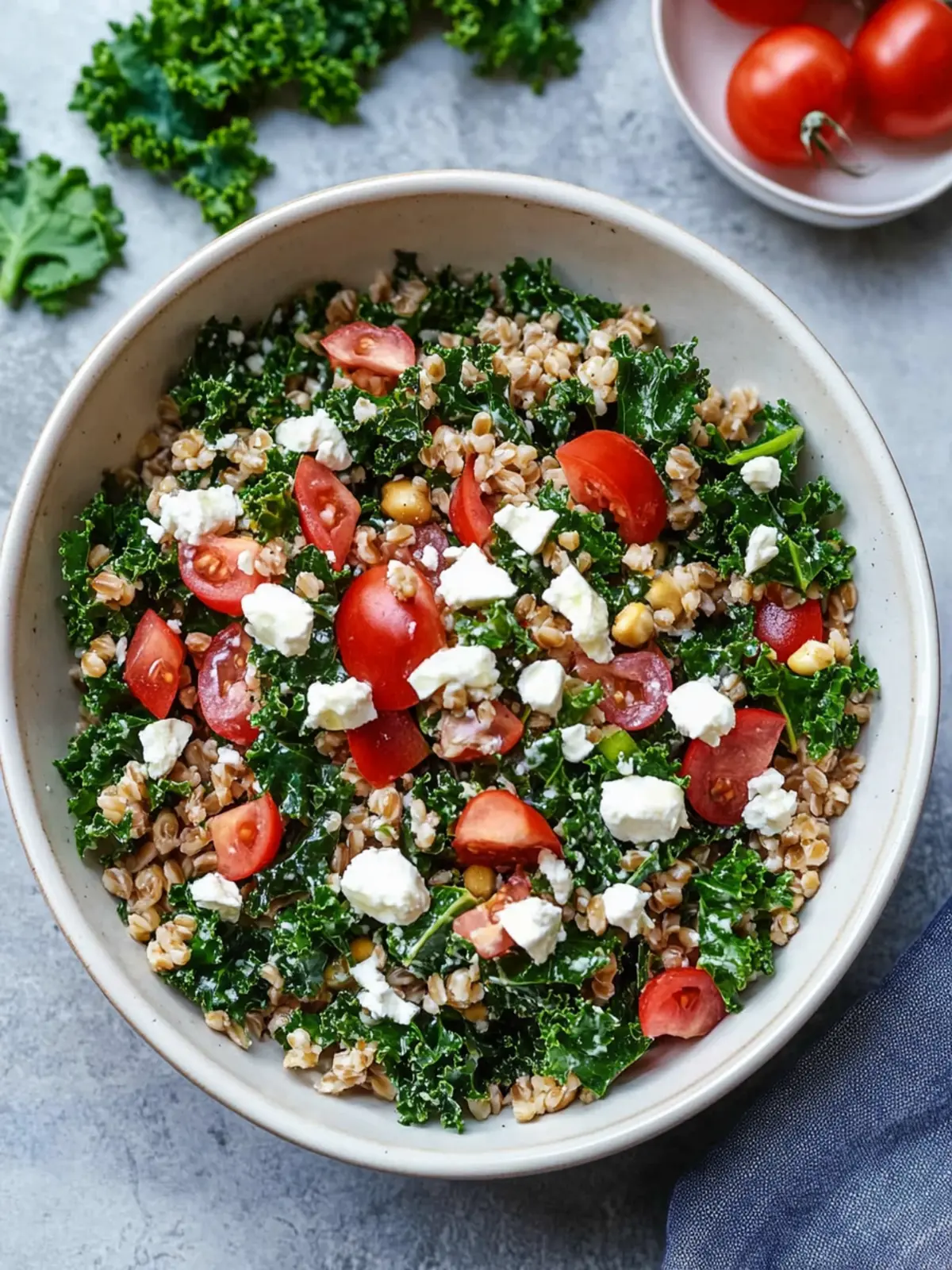 Mediterranean Kale & Farro Salad