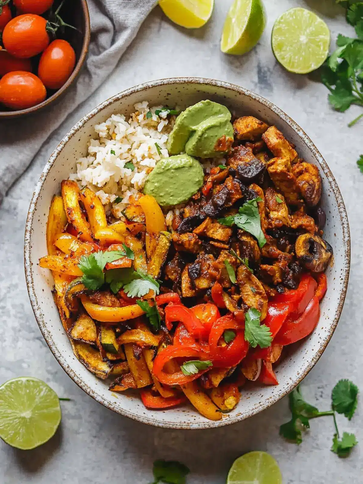 Vegan Fajita Bowl