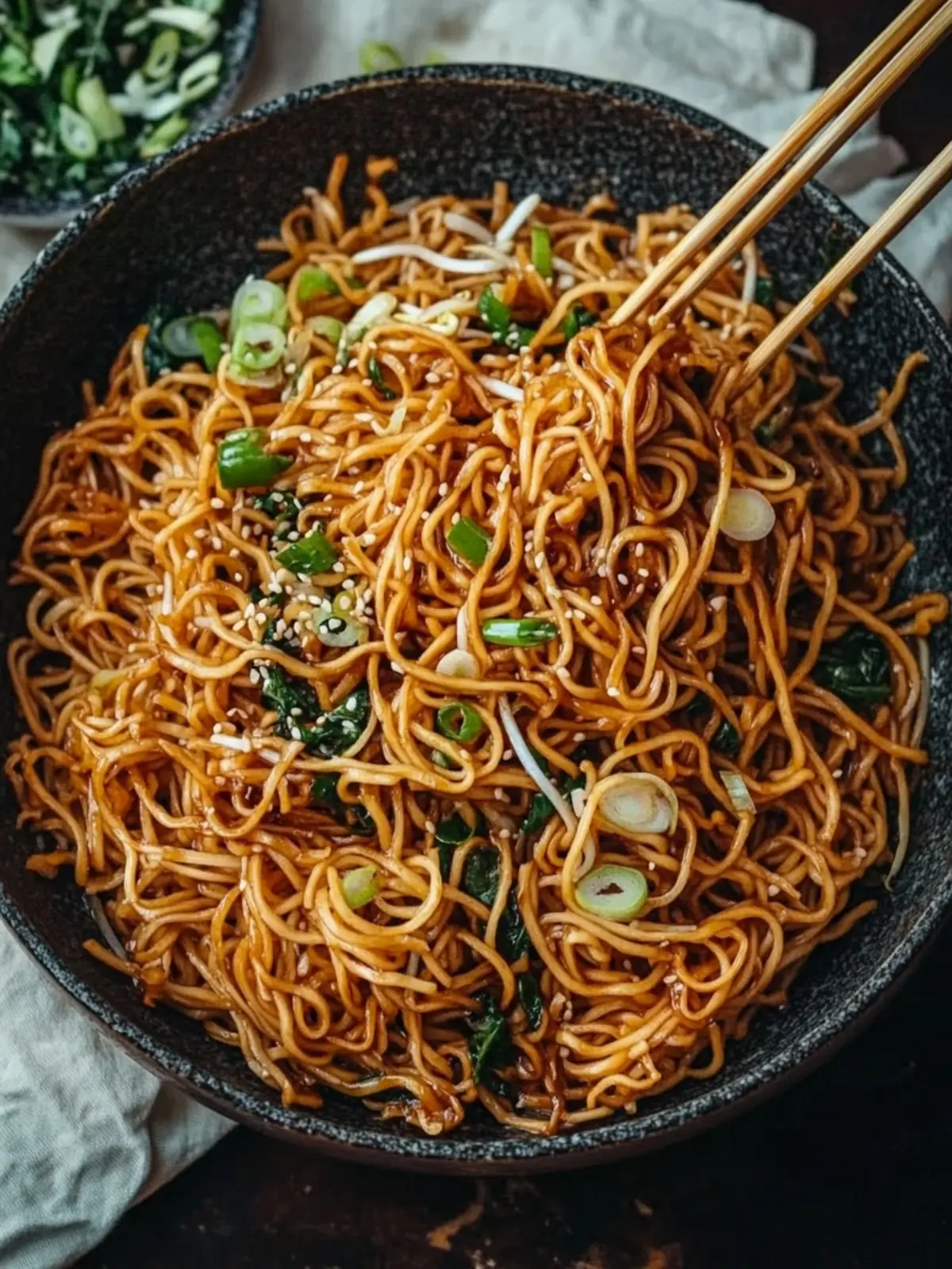 Soy Sauce Pan Fried Noodles