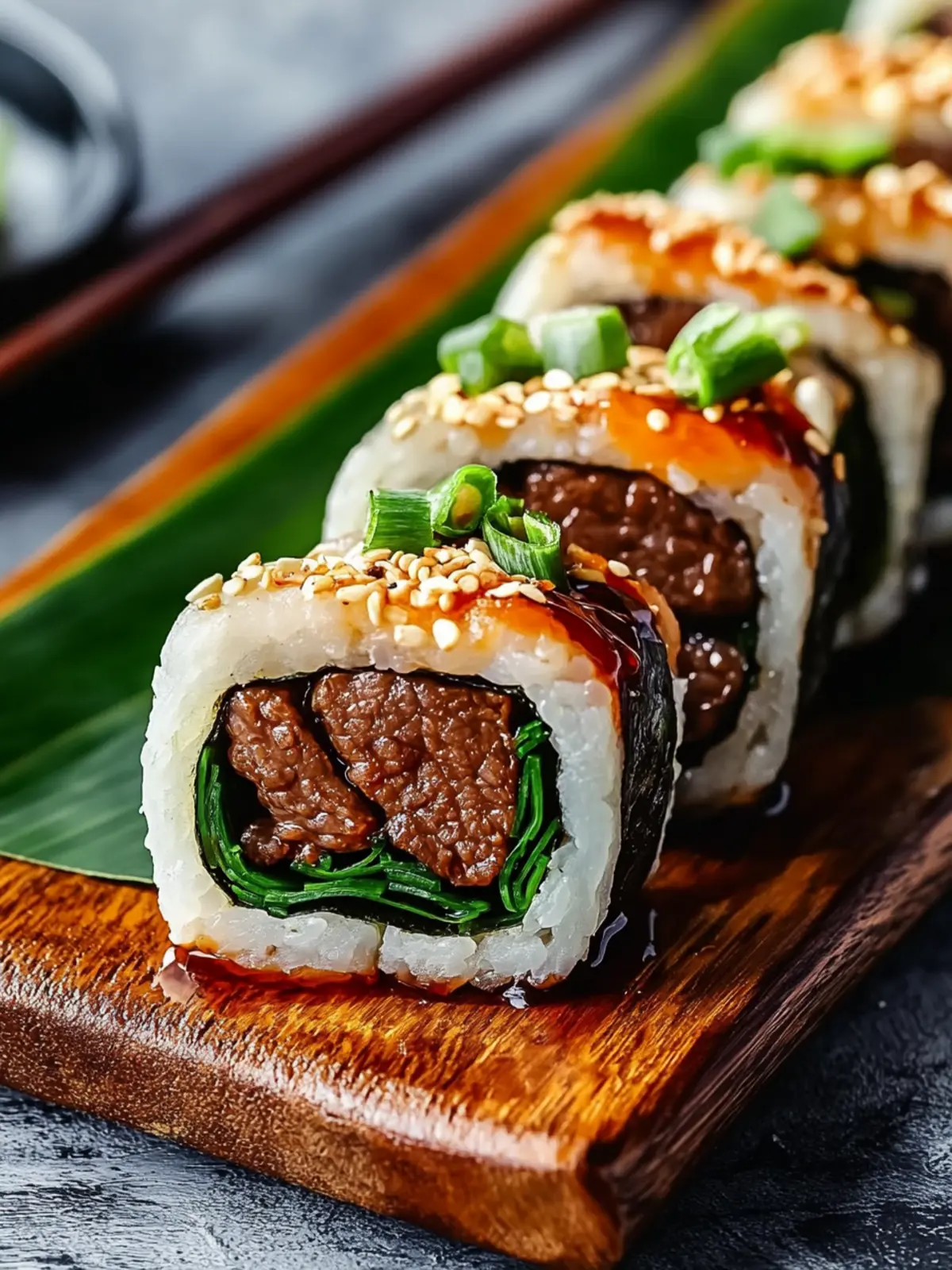 Beef Negimaki Rolls