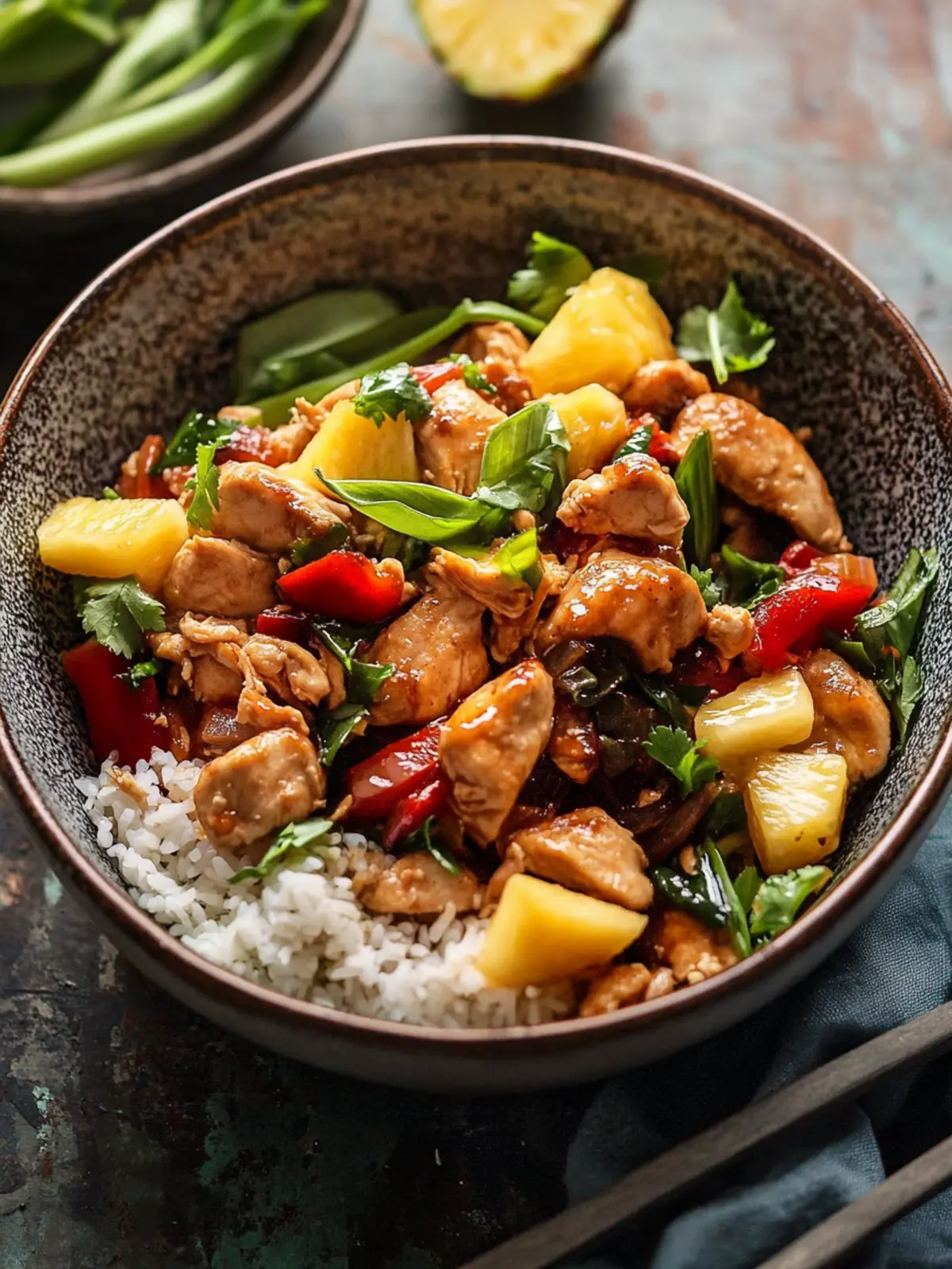 Ginger Pineapple Chicken Stir Fry