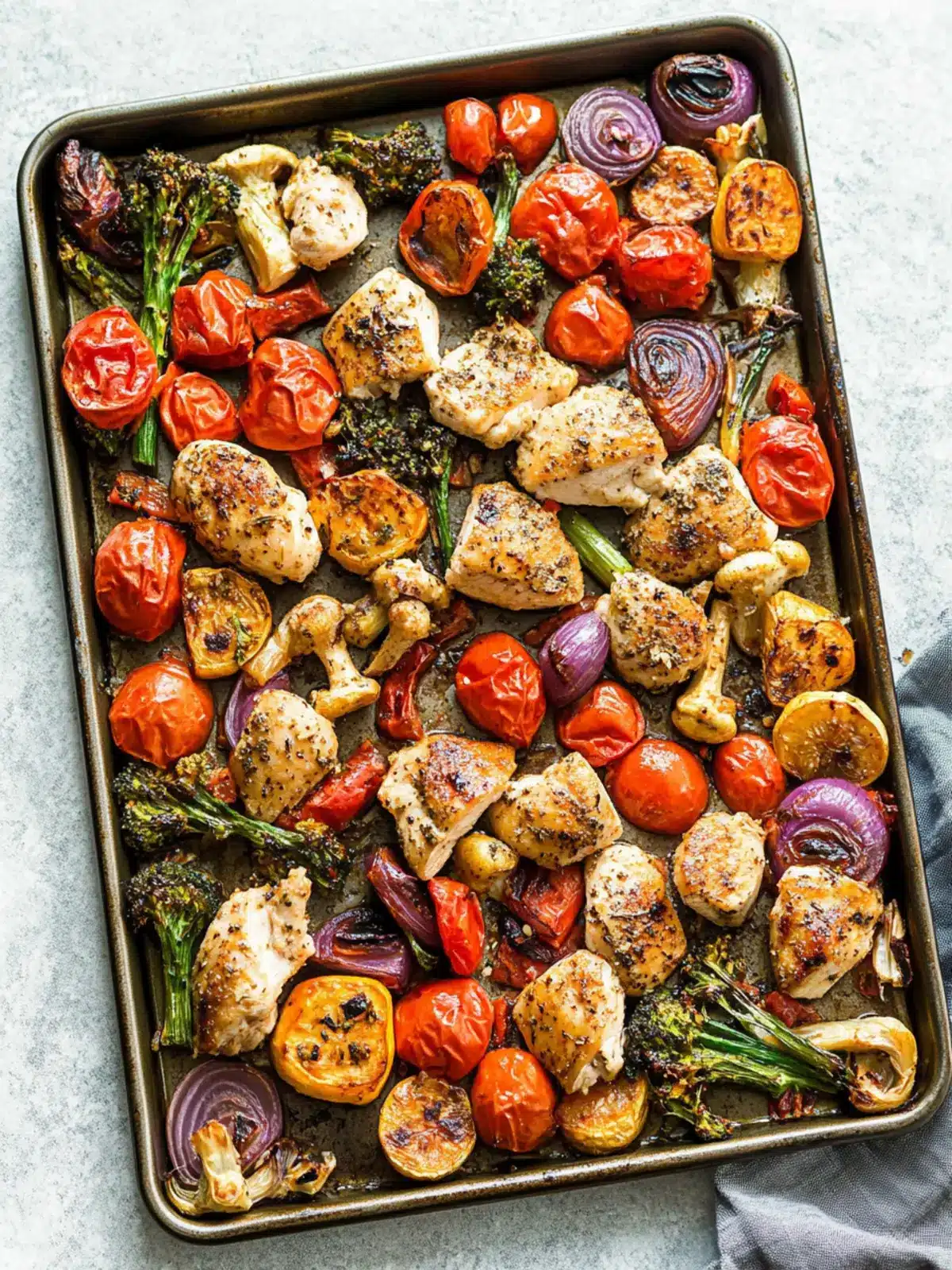 Sheet Pan Chicken And Veggies Dinner