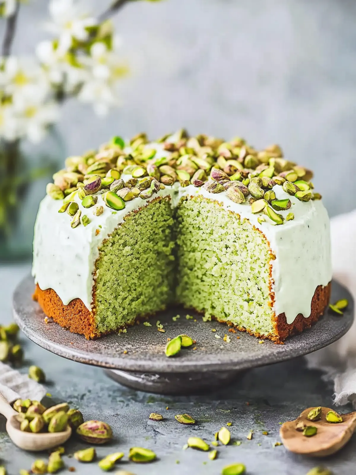 Pistachio Pound Cake