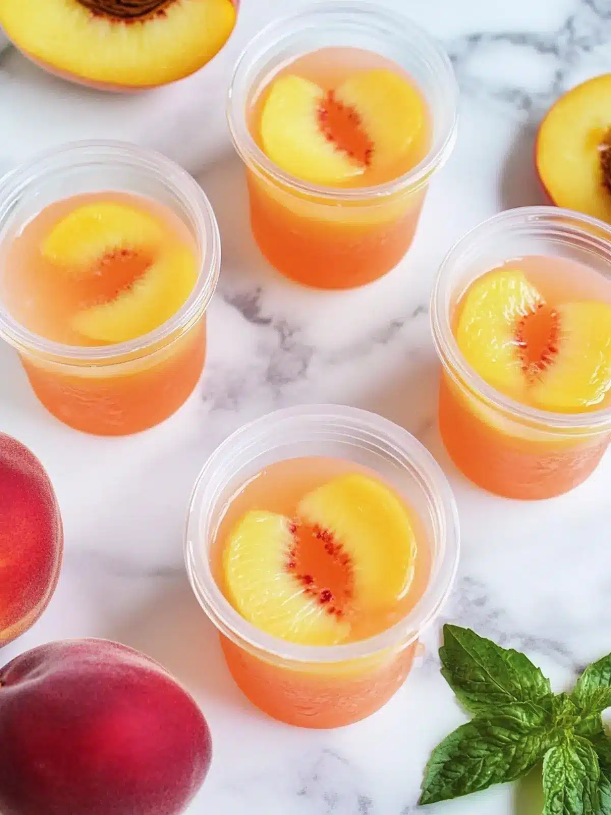 Crown Peach Jello Shots