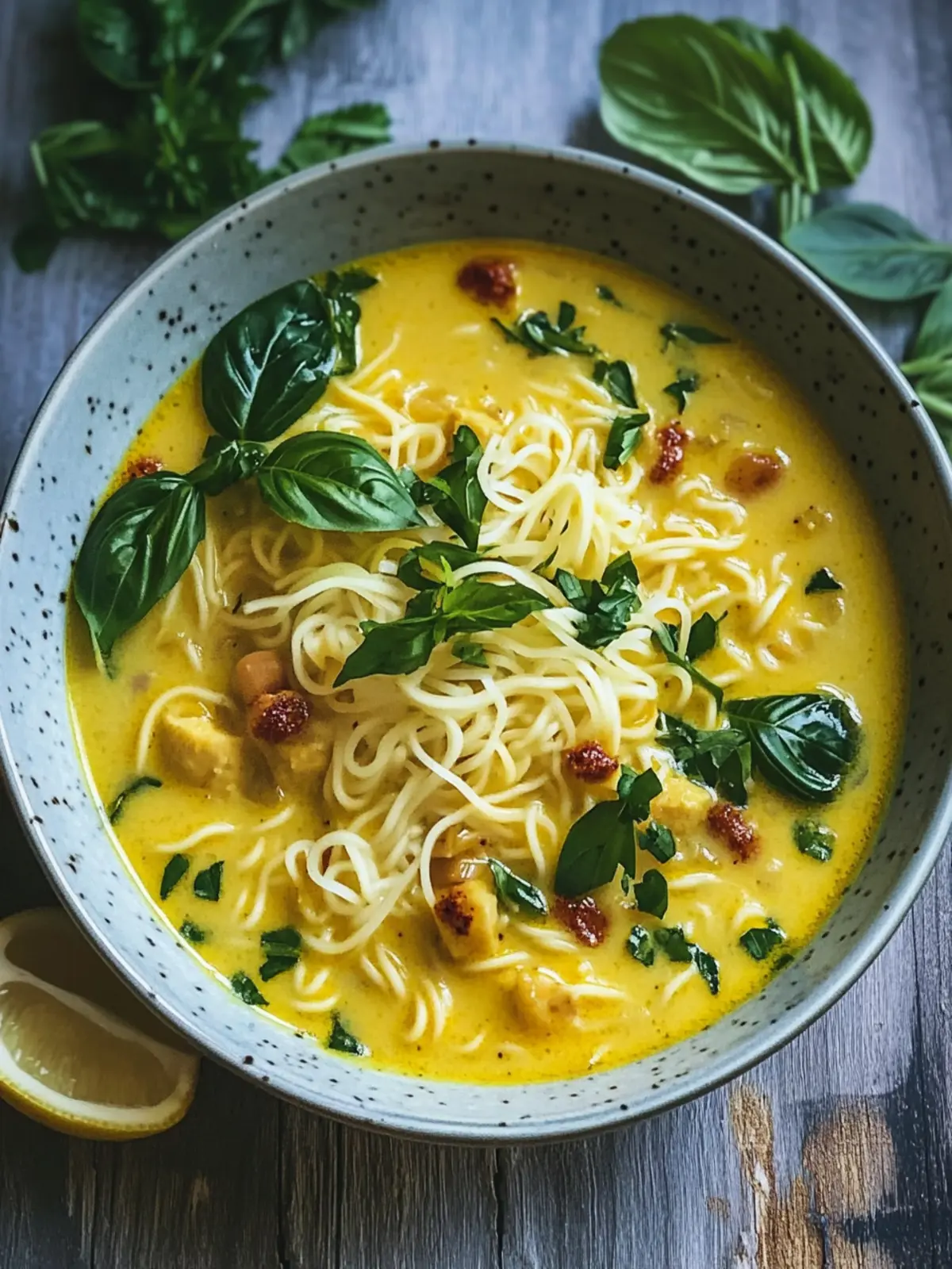 Spiced Turmeric Noodle Soup