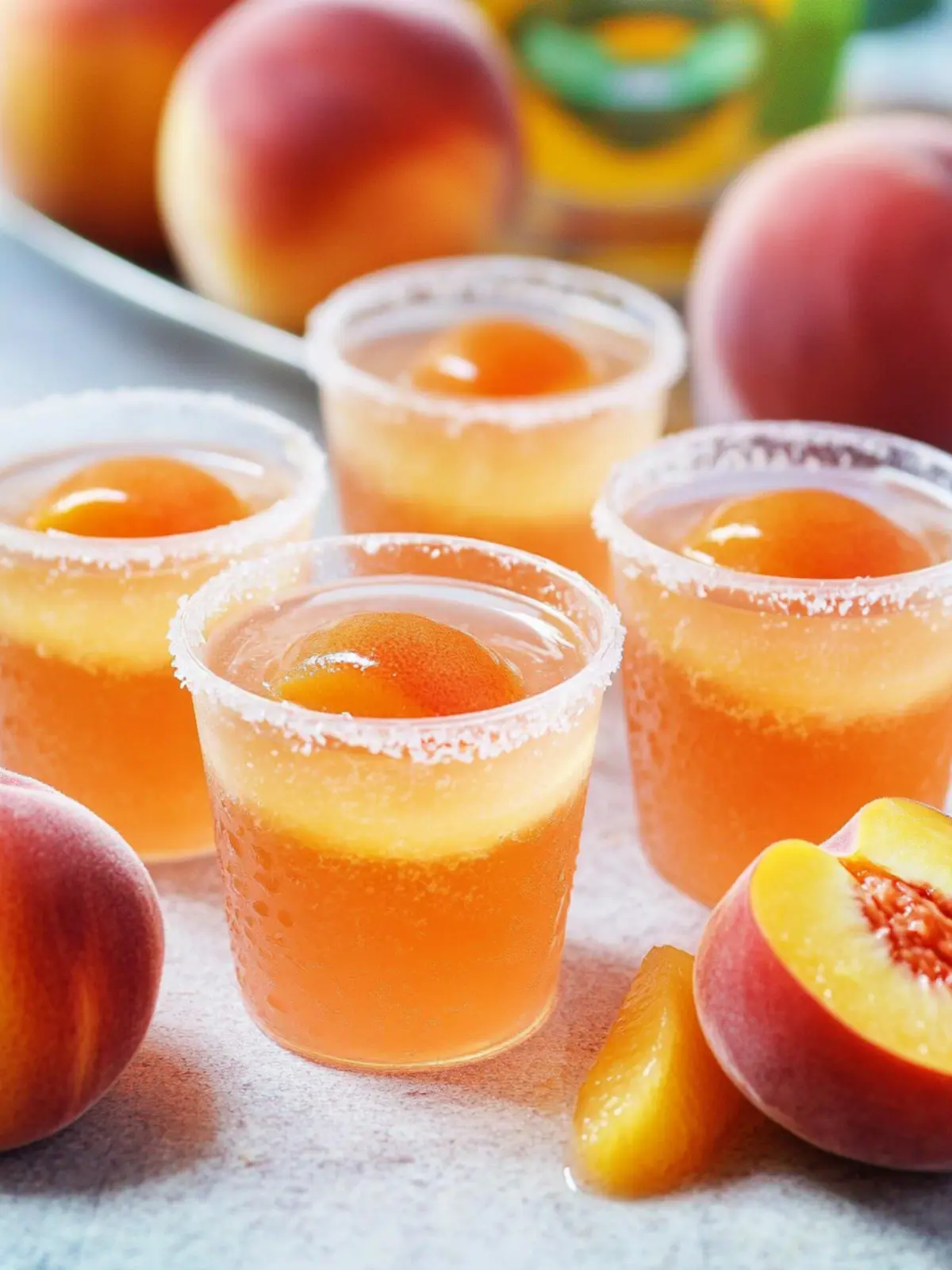 Crown Peach Jello Shots