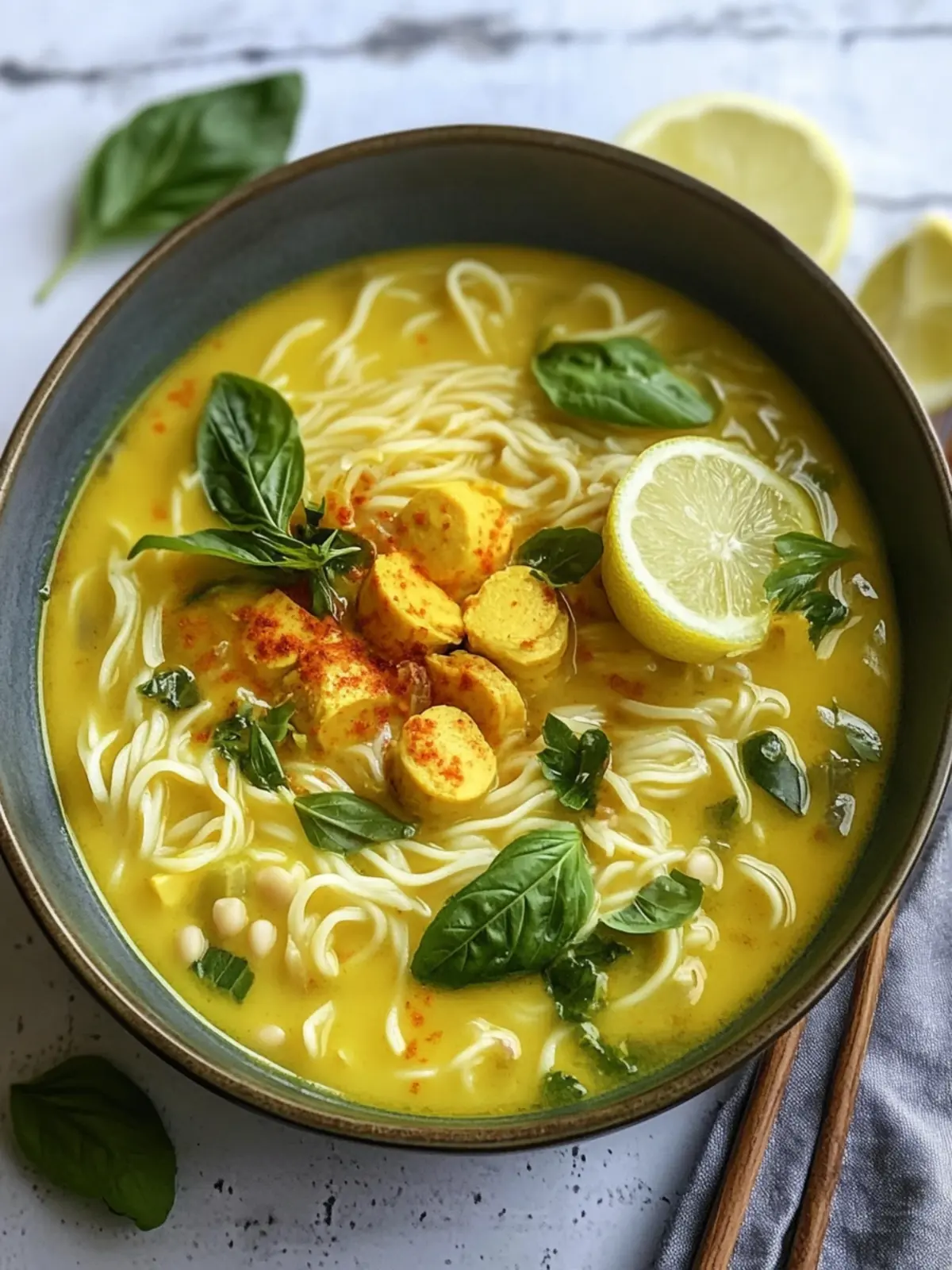 Spiced Turmeric Noodle Soup